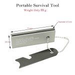 Flint Fire Starter, Fire Starter Survival Tool with Magnesium and Ferro Rod for Camping Hiking Outdoor Survival