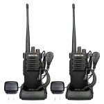 Retevis RT29 Military Grade Walkie Talkies, Long Range 2 Way Radio with Earpiece, 700,000 sq. ft/50 Floor Range, Dust Protected and Splashproof (IP54 Rating), Heavy Duty Two Way Radio (2 Pack)