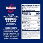 Swanson White Premium Chunk Canned Chicken Breast in Water, Fully Cooked Chicken, 4.5 OZ Can (Pack of 4)