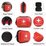 First Aid Kit Mini Travel Size for Hiking, Camping, Home, Vacation, Mauntain, Work, Car, Purse, Office, Kids, Personal Portable Cute Size Small Survival Kit