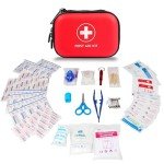 First Aid Kit Mini Travel Size for Hiking, Camping, Home, Vacation, Mauntain, Work, Car, Purse, Office, Kids, Personal Portable Cute Size Small Survival Kit