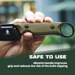 Kizer Cabox Fixed Blade Knife 3.36" D2 Steel Fixed Blade Hunting Knife G10 Handle with Sheath Survival Camping Knife 1048A3