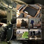 Kizer Cabox Fixed Blade Knife 3.36" D2 Steel Fixed Blade Hunting Knife G10 Handle with Sheath Survival Camping Knife 1048A3