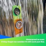 1pc Green Menjo Outdoors Magnetic Compass, Kids Hiking Gear Ideal for Boy Scouts or Wilderness Enthusiasts. Survival Compass for Camping, Hiking, Backpacking, Mountaineering, and Exploration