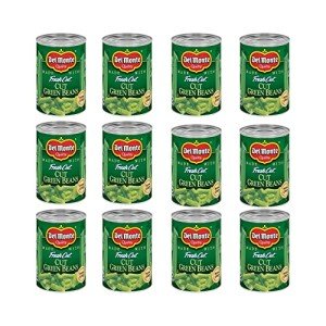 DEL MONTE FRESH CUT BLUE LAKE Cut Green Beans Canned Vegetables,14.5 Ounce (Pack of 12)