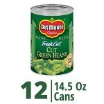 DEL MONTE FRESH CUT BLUE LAKE Cut Green Beans Canned Vegetables,14.5 Ounce (Pack of 12)