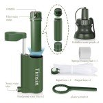 Timain Outdoor Portable Water Filter Pump,Water Filtration Systems,Perfect for Travel,Camping, Hiking,Fishing,Hunting,Emergency Preparedness