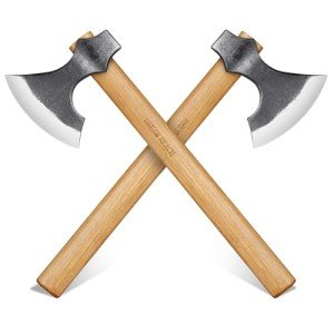 Dream Reach Throwing Hatchets 2 Pack, Professional 16" Throwing Tomahawk Axe Throwing Game for Backyard, Hand Forged Viking Throwing Axe Set for Adults for Competition and Recreation