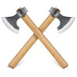 Dream Reach Throwing Hatchets 2 Pack, Professional 16" Throwing Tomahawk Axe Throwing Game for Backyard, Hand Forged Viking Throwing Axe Set for Adults for Competition and Recreation