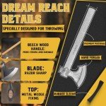 Dream Reach Throwing Hatchets 2 Pack, Professional 16" Throwing Tomahawk Axe Throwing Game for Backyard, Hand Forged Viking Throwing Axe Set for Adults for Competition and Recreation
