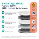 Bluevua RO100ROPOT-LITE Countertop Reverse Osmosis Water Filter System, 5 Stage Purification, 3:1 Pure to Drain, Portable Water Purifier (No Installation Required) (Blue)