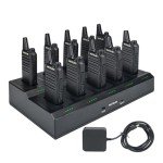Retevis RT22 Two Way Radio,Rechargeable Walkie Talkies Long Range(10 Pack) with 10 Way Gang Charger,Charging Progress Bar,Workplace Organization,Compact Walkie Talkie for Adults Office School Daycare