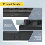 Retevis RT22 Two Way Radio,Rechargeable Walkie Talkies Long Range(10 Pack) with 10 Way Gang Charger,Charging Progress Bar,Workplace Organization,Compact Walkie Talkie for Adults Office School Daycare