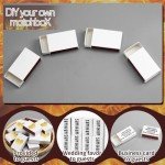 60 Pcs Blank Matches Containers DIY No Match Holder Blank Match Storage Boxes for Guests Wedding Bridal Shower Baby Shower Halloween Party Favor(White,2.24 x 1.42 x 0.59 Inches)