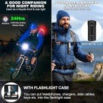 Banral Rechargeable Flashlights High Lumens - 20,000LM Super Bright Small Pocket Magnetic Flashlight, 8 Modes LED Tactical Flash Light, Dual Button Powerful Flashlight for Camping (2, Pure Black)