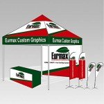 Eurmax USA 10 x 10 Pop up Canopy Commercial Tent Outdoor Party Canopies with 4 Removable Zippered Sidewalls and Roller Bag Bonus 4 Canopy Sand Bags & 24 Squre Ft Extended Awning(White)