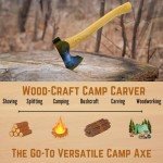 Council Tool 1.7 lb. Wood-Craft Camp Carver Axe, 16" Curved Handle Axe