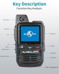 globalptt 2-Pack Global Walkie Talkies with Sim Cards - Handheld PoC Two Way Radios Unlimited Range - Rechargeable PTT Push to Talk Over Cellular Radio Long Range (G0)