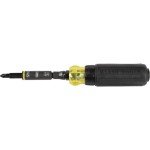 Klein Tools 32500HDRT KNECT Ratcheting Screwdriver, Multi-Bit Screwdriver / Nut Driver, Impact Rated 11-in-1 Tool with Phillips, Slotted, Square and Torx Tips