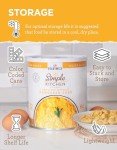 READYWISE - Simple Kitchen, Powdered Eggs, 72 Servings, Emergency Supply, Dehydrated Food, Baking Supplies, Camping Meals, Survival Food, 10 Can Egg Powder, Dehydrated Eggs Powder