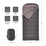 TETON Sports Fahrenheit XXL, -25F Sleeping Bag; Great for Family Camping; Free Compression Sack
