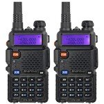 BAOFENG UV-5R Two Way Radio Handheld Ham Radio Dual Band Walkie Talkie (5R-2PACK)
