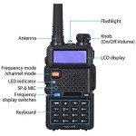 BAOFENG UV-5R Two Way Radio Handheld Ham Radio Dual Band Walkie Talkie (5R-2PACK)