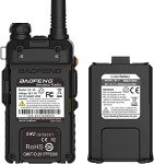 BAOFENG UV-5R Two Way Radio Handheld Ham Radio Dual Band Walkie Talkie (5R-2PACK)
