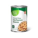 Amazon Fresh, Canned Chick Peas Garbanzo Beans, 15.5 Oz