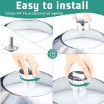 Canning Pot-Canning supplies starter kit, Stainless Steel Canning Tool Kit, Water bath canner with rack for canning