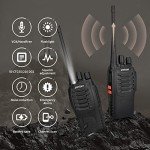 pxton walkie talkies for Adults Long Range with Upgraded Earpiece,radios walkie talkies Rechargeable Portable Two Way Radios with 6 Way Multi Gang Charger and Li-ion Battery (6 Pack)