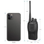 pxton walkie talkies for Adults Long Range with Upgraded Earpiece,radios walkie talkies Rechargeable Portable Two Way Radios with 6 Way Multi Gang Charger and Li-ion Battery (6 Pack)