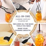 GraceKit Canning Supplies Starter kit Canning Pot with Rack and Lid Stainless Steel Stock Pots Home Canning Tool Kit Canning Supplies Starter Kit Beginners Tools Set Canning Pot With Rack And Lid