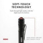 NEBO Rechargeable Pen Light Flashlight 360-Lumens Inspector Flashlights Features Flex Power, Meaning it can be Operated by The Included Rechargeable Battery or by 2X AAA Batteries