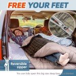 MEREZA 0 Degree Winter Sleeping Bag for Adults Kids with Pillow, Cold Weather Sleeping Bag for 4 Season Camping Hiking Backpacking Sleeping Bags for Big and Tall