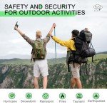 MaxTalker Walkie Talkies Long Range for Adult, MT10 Rechargeable Walkie Talkies FRS Two Way Radio, NOAA, 1200mAh Li-ion Battery USB-C Cable, LED Flashlight, VOX Walkie Talkie for Hiking Camping 2Pack