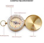 1 PCS Camping Survival Compass Metal Compass Kids Compass for Hiking Camping Hunting Outdoor Military Navigation Tool