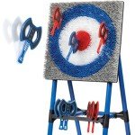 EastPoint Deluxe Steel Frame Axe Throw Target Game Set - Steel Frame for Indoors and Outdoors