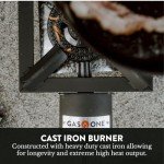 GasOne High Pressure Single Propane Burner - Outdoor Cooking with Heat Shield and Guard – Propane Burner Head for Camping, Tailgating, Seafood Boil, Home Brewing - Patent Pending