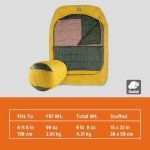 Kelty Tru.Comfort Doublewide 2P 20 Degree Sleeping Bag, Two Person, Synthetic Fill, Couples & Family Camping, Overlanding – Removable Blanket, Wider Than Queen Sized Bed, Updated for 2023 (Olive Oil)