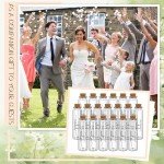 Chuangdi 24 Set Empty Matches Jars with Cork Top and 48 Striker Stickers Wedding Matches Favors Bulk Glass Match Holder with Striker for DIY Wedding Bridal Shower Party Favors Guests Gifts