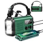 20000mAh / 74000mWh Emergency Radio, Solar Hand Crank Radio AM/FM/NOAA Weather Radio, with Power Bank Phone Charger, SOS Alarm, Flashlight & Reading Lamp for Emergencies Hurricane Camping