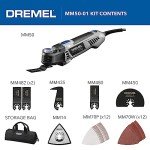 Dremel Multi-Max MM50-01 Oscillating Multi-Tool Kit with 30 Accessories and Storage Bag – 5.0 Amp Oscillating Tool with Variable Speed and Tool-Less Accessory Changes