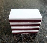 White Boxes of Matches with Strike On - 50