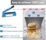 Oxygen Absorbers for Food storage 300CC, 100 PCS (10x PCS of 10) O2 Absorbers Food Grade for Mylar Bags, Canning,Freeze Dryer, Dehydrated, and Preserved Foods - Long Term Storage