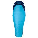 Marmot Women’s Trestles 15° Sleeping Bag | Insulated, Water-Resistant, Left-Zip, French Blue/Harbor Blue