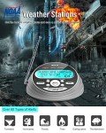 NOAA Weather Radio-S.A.M.E. Localized Programming,Weather Alert Radio with 80+ Emergency Alerts,Alarm Clock,NOAA Weather Radio with Battery Backup,External Warning Light for Emergency
