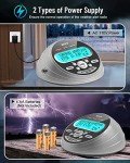 NOAA Weather Radio-S.A.M.E. Localized Programming,Weather Alert Radio with 80+ Emergency Alerts,Alarm Clock,NOAA Weather Radio with Battery Backup,External Warning Light for Emergency