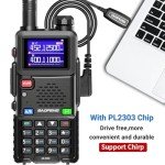 BAOFENG Ham Radio AR-5RM 10W Handheld Radios Long Range Rechargeable Tactical Two Way Radio Plus Copy Frequency 2500 mAh Walkie Talkie for Adults with Programming Cable,Type-C Charging,2 Pack