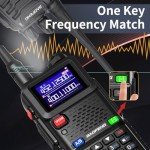 BAOFENG Ham Radio AR-5RM 10W Handheld Radios Long Range Rechargeable Tactical Two Way Radio Plus Copy Frequency 2500 mAh Walkie Talkie for Adults with Programming Cable,Type-C Charging,2 Pack